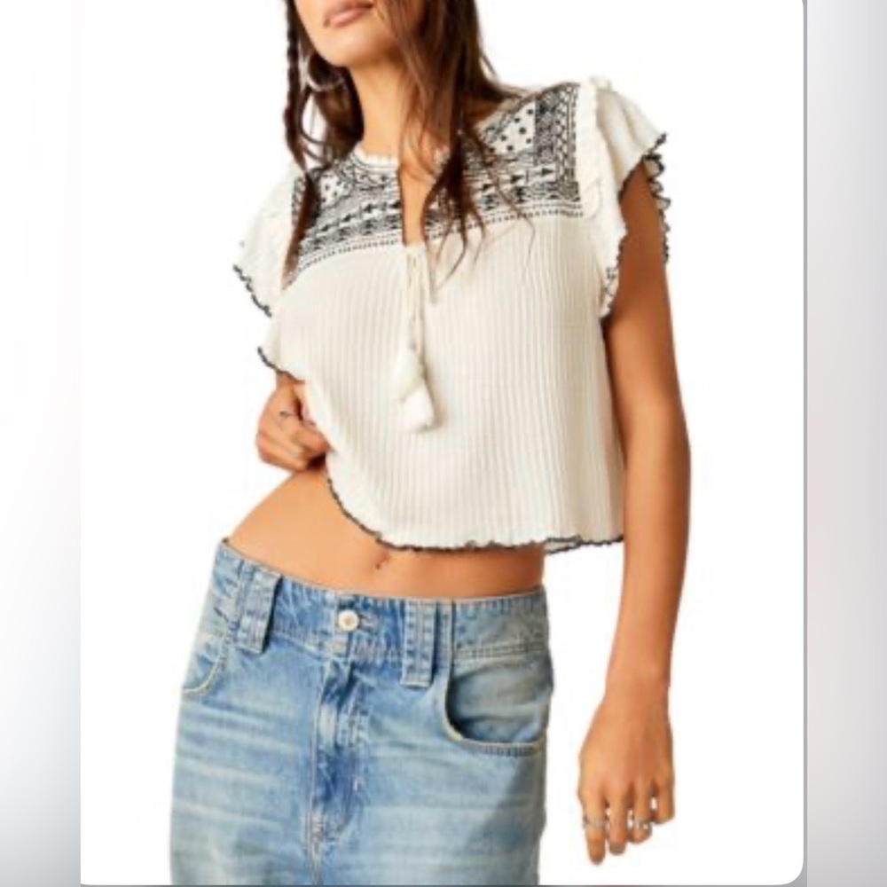 🌾 Free People Sarafina‎ Peasant Blouse